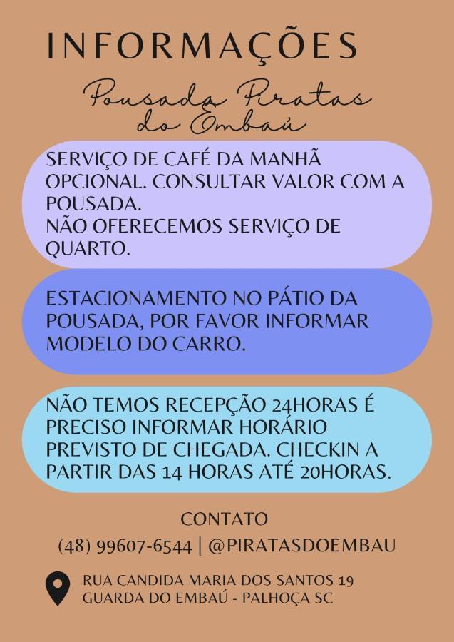 Pousada Piratas Do Embau Guarda do Embaú 외부 사진